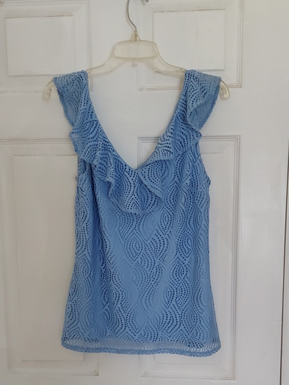 Lilly Pulitzer Womens Sleeveless Top Blue Medium